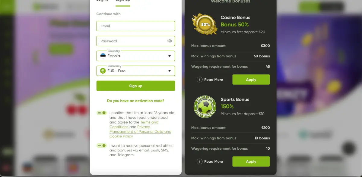 Fresh casino registration form before accessing chicken Road