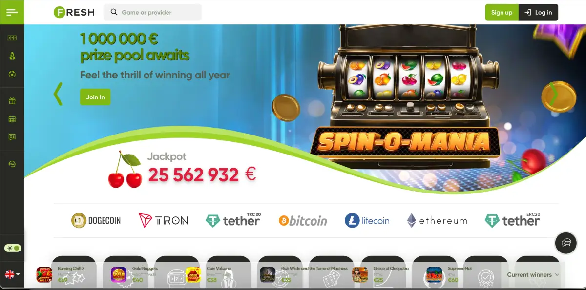 Chicken Road game screen inside the Fresh casino website