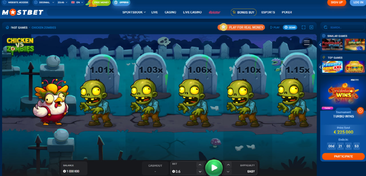 Chicken vs Zombies game characteristics